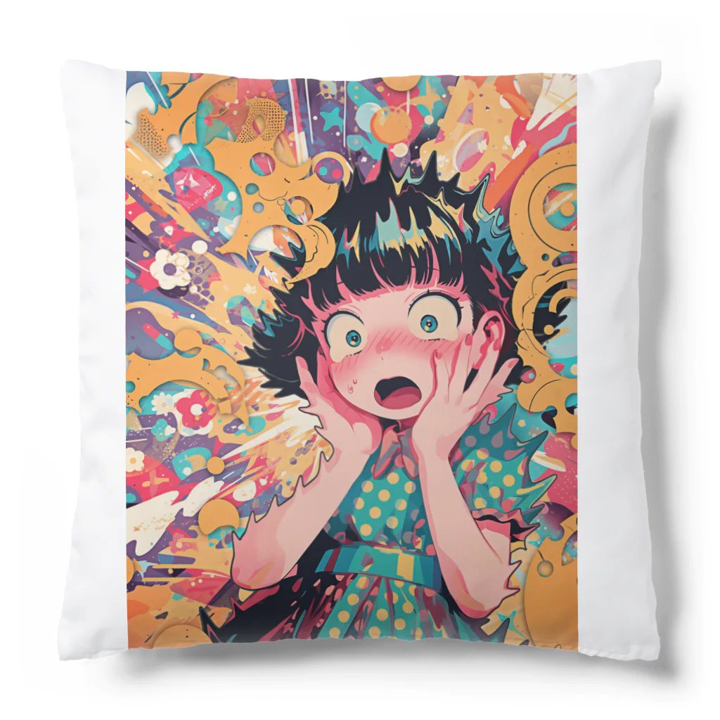 ツバサのネオレトロポップガール Cushion