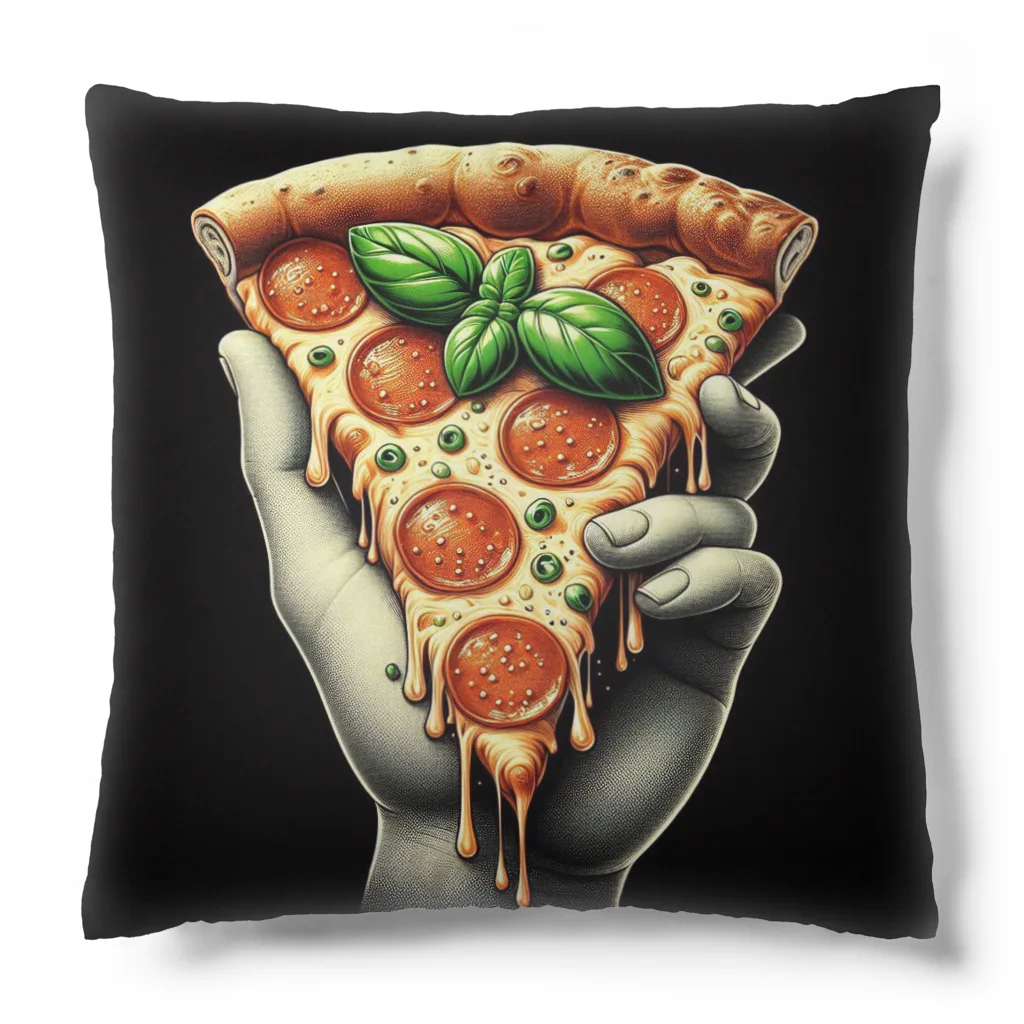 yuriseのおしゃれなpizzaのグッズ Cushion