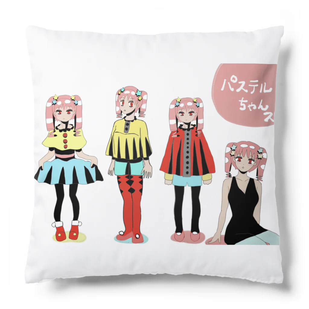 mikyacraft MIKA💓🌟赤い心臓のパステルちゃんズ Cushion