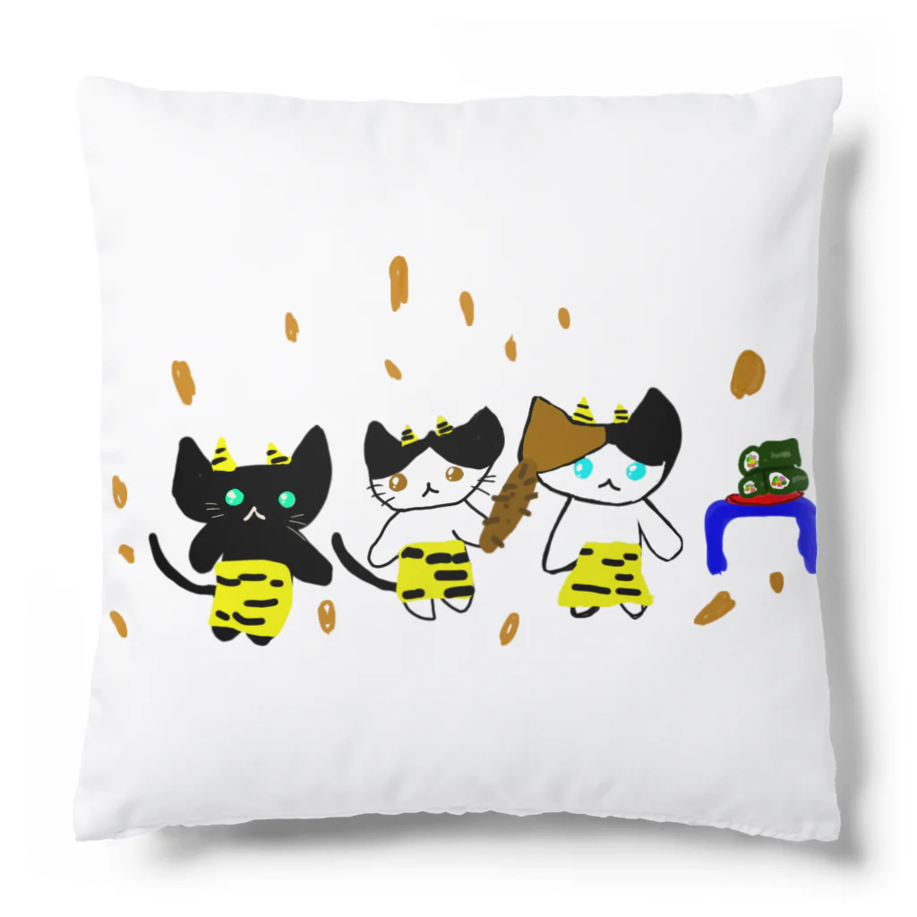 DaijobuGoodsの節分ネコ😍 Cushion