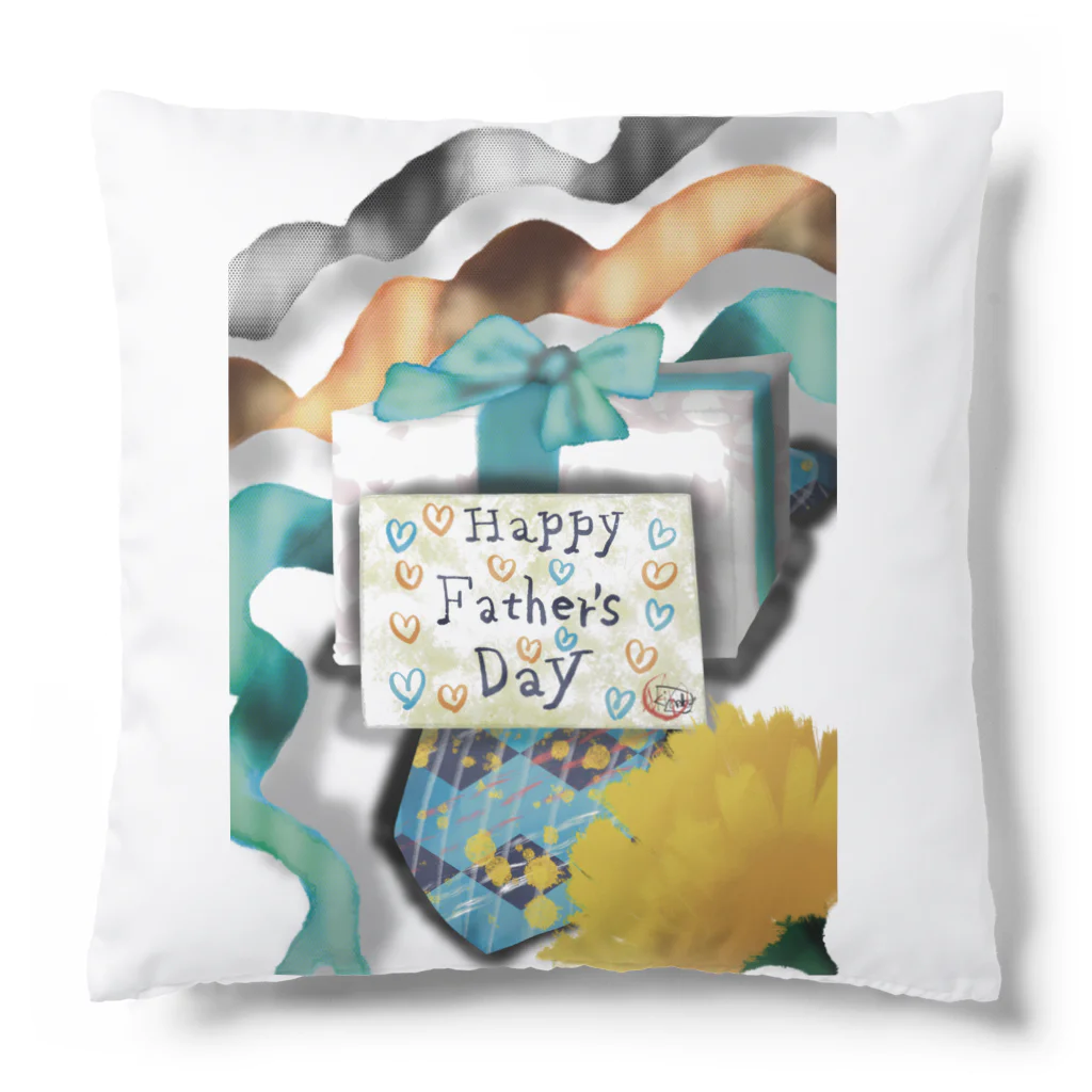 AkironBoy's_ShopのTITINOHI＝Father’sDay 「父の日に、👔や🎁はいかがですか？」 Cushion