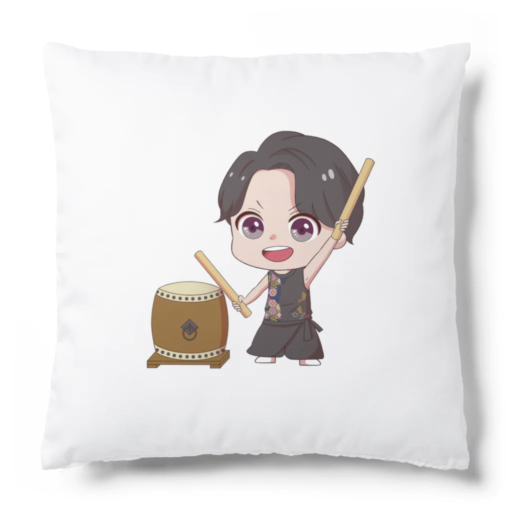 佐藤晃弘のショップの太鼓あっきー（ワンポイント） Cushion