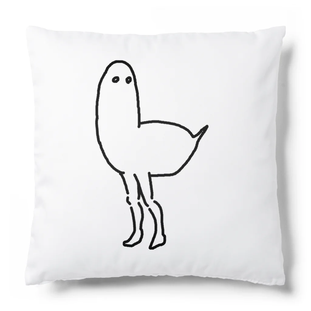 MAUMEEの人間の足がはえた鳥 Cushion