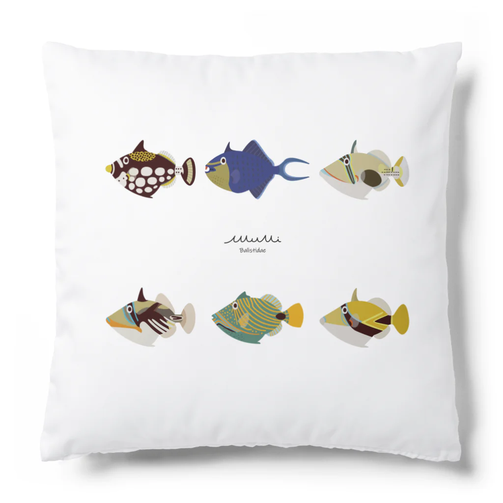 Astrio SUZURI店のモンガラカワハギ Cushion