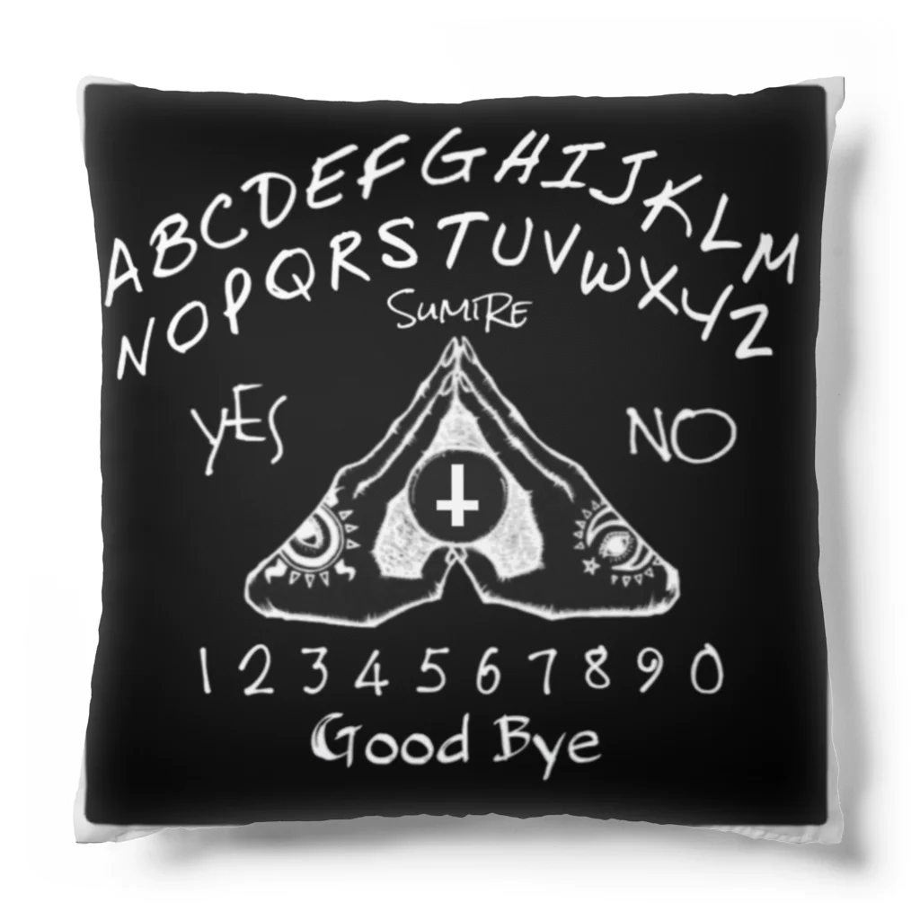 SumiReのウィジャボード　Ouija　黒 Cushion