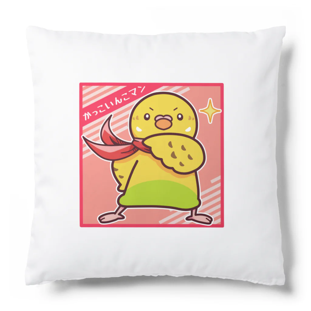 ラーチュウのかっこいんこマン(赤)Tシャツ Cushion