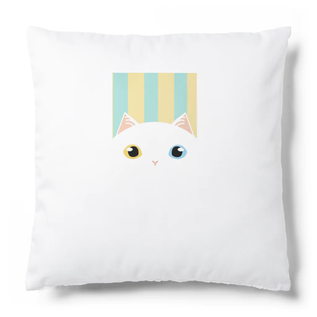 SHOP ベアたんのしろねこオッドアイさん Cushion