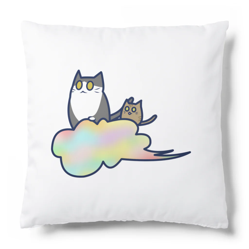 cosmicatiromの五色の雲と二匹の猫 Cushion