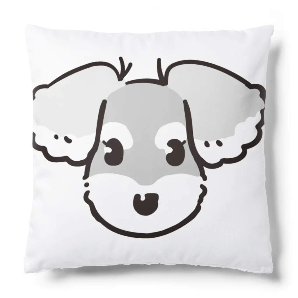 always hungry schnauzerのおすましフェイスミル Cushion