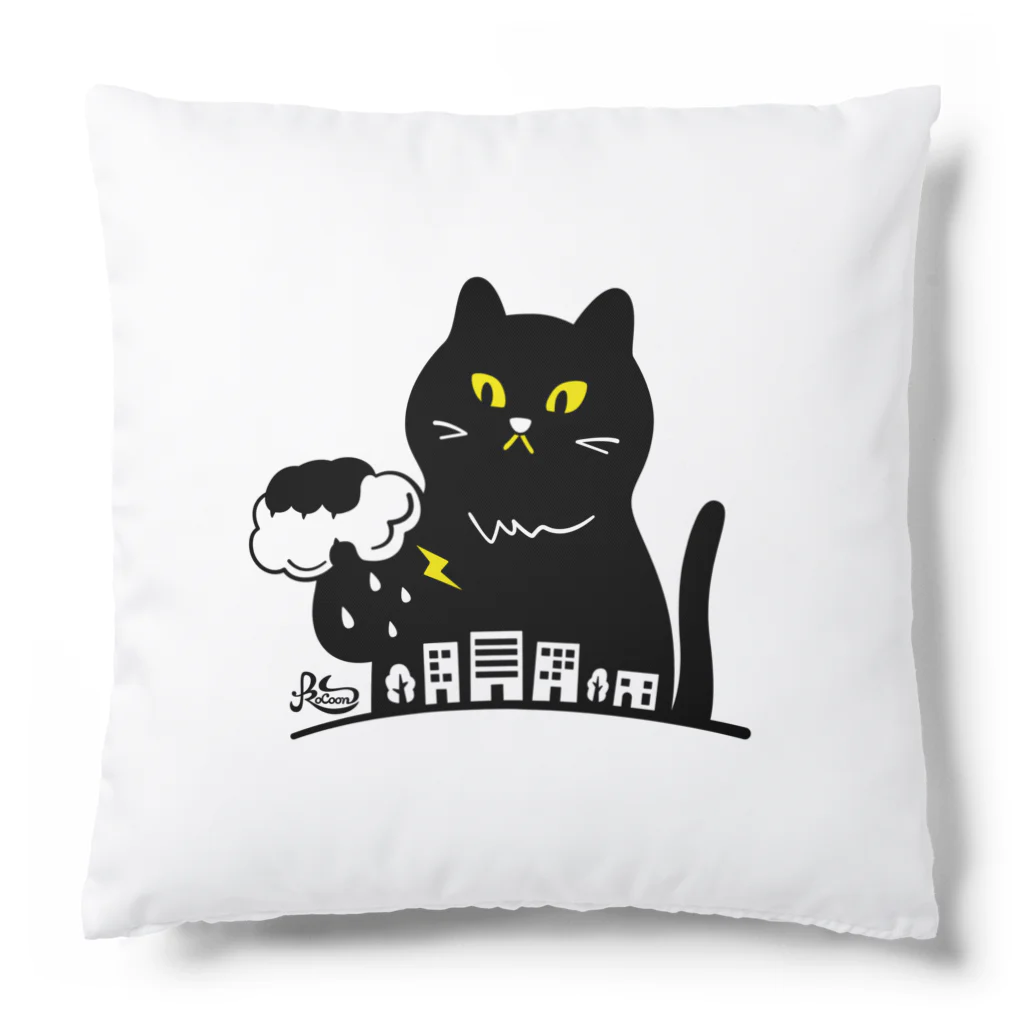 kocoon（コクーン）の嵐を招く黒猫 Cushion