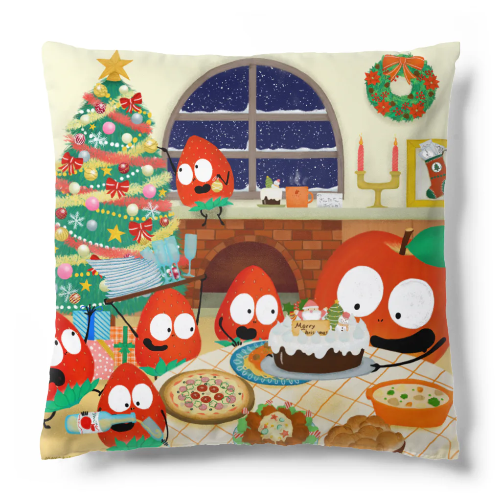 りんごくんのおみせの12月のりんごくん Cushion