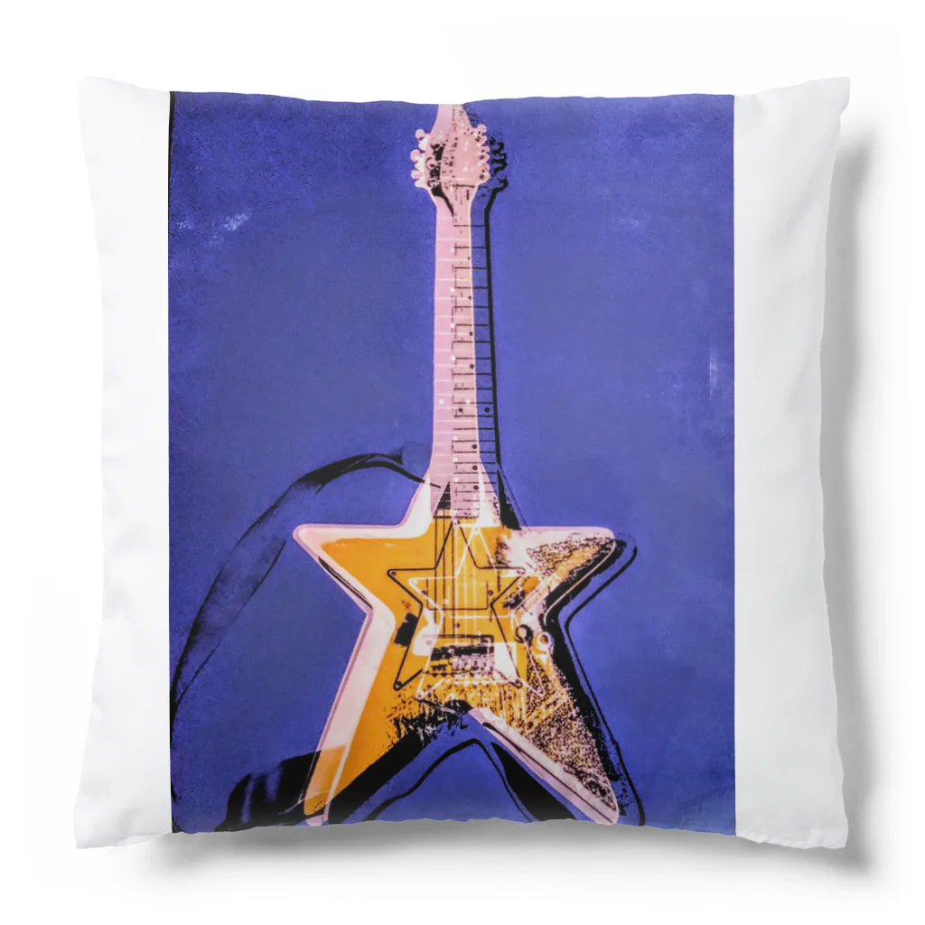 Rock★Star Guitar School 公式Goodsのアンディ・星ギター・ウォーホール Cushion