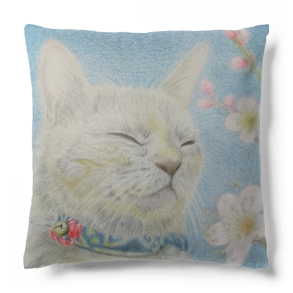 理絵のねこ ぬくぬく Cushion