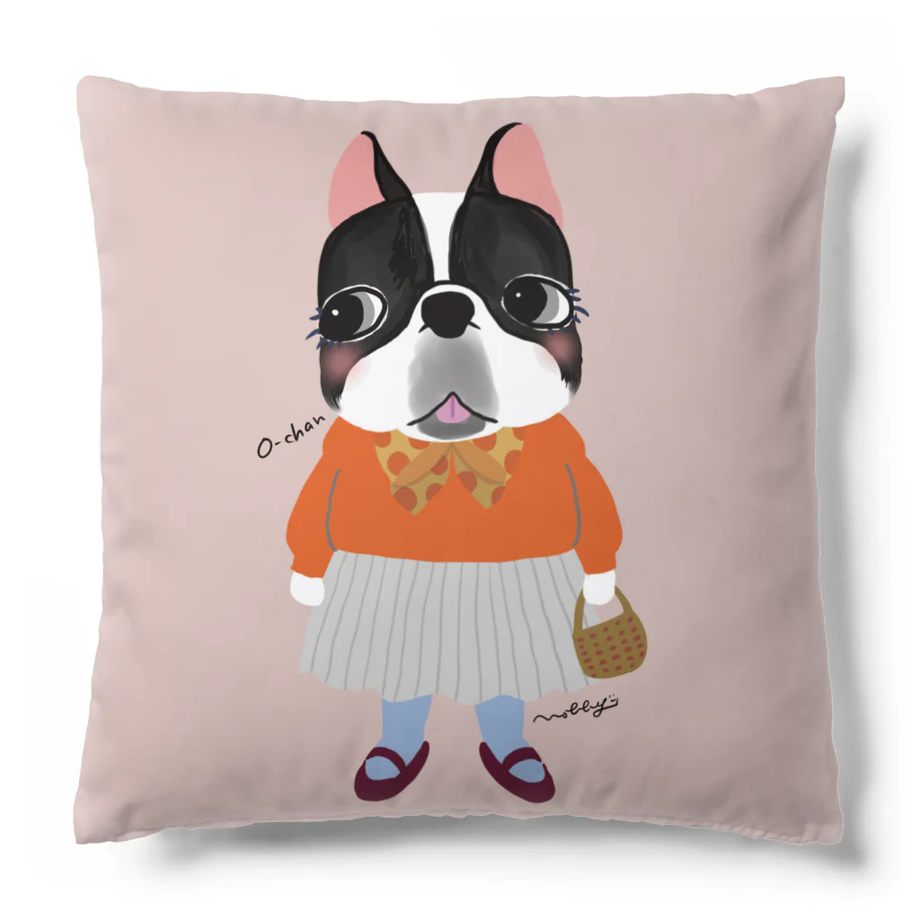 Nobby's SUZURI shopのフレブルのおーちゃん（背景あり） Cushion