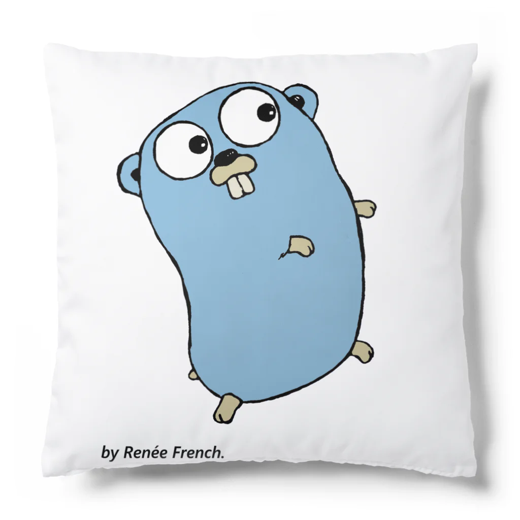 pyon4pyonのBlue Gopher くん Cushion