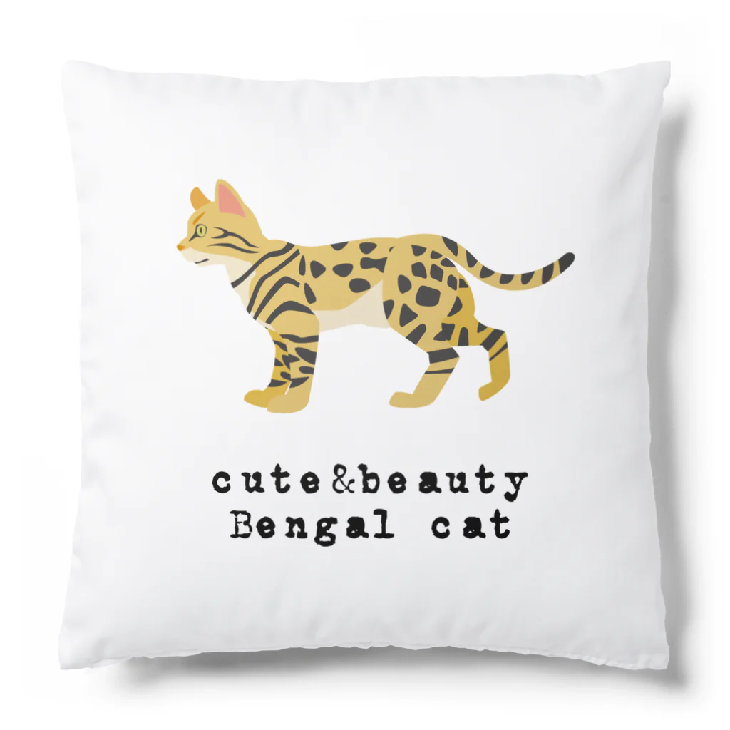 orange_honeyの猫1-12 ベンガル猫 Cushion