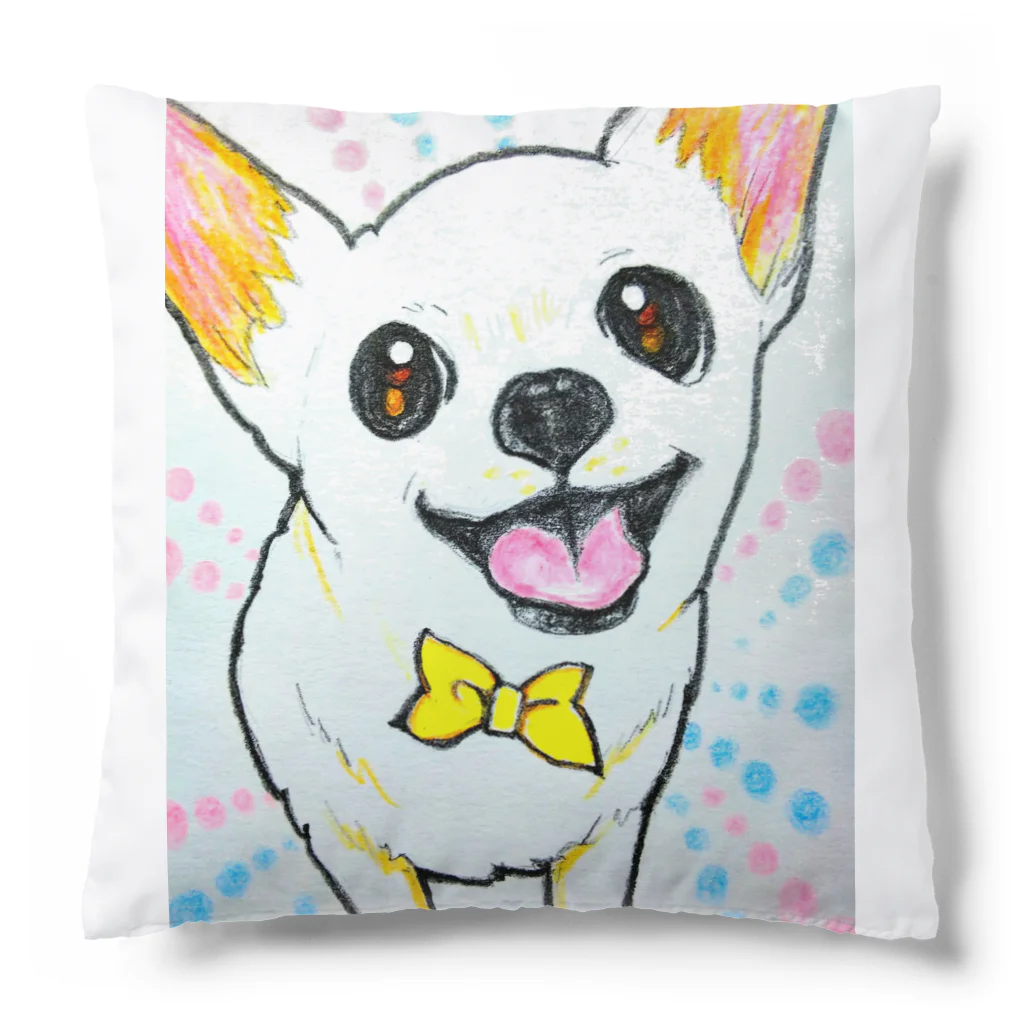 harupink🌸ペット似顔絵illustのイラストわんこ Cushion