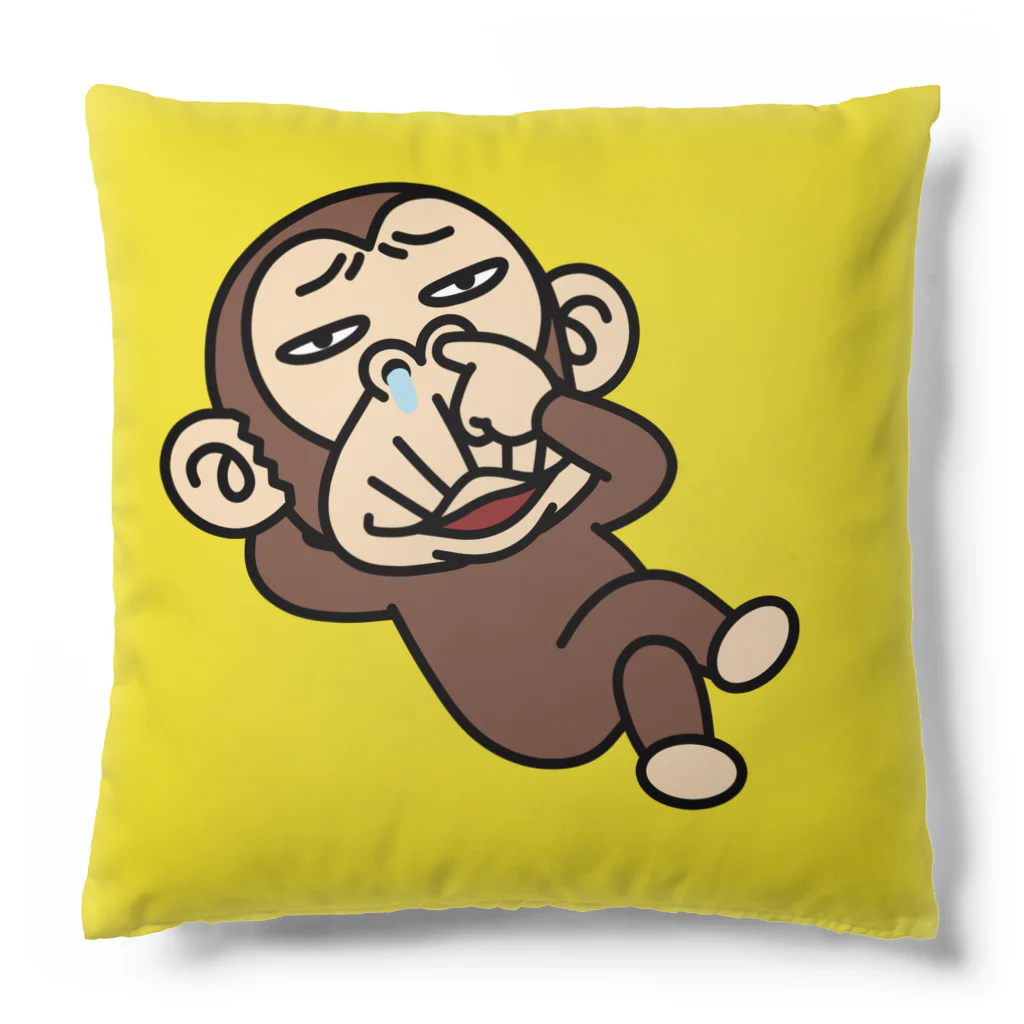 セイコウ スタンプのイラッとお猿さん　ホジホジ Cushion