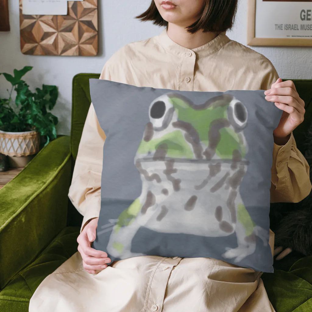 エルモアのグッズ屋のチャコガエル Cushion