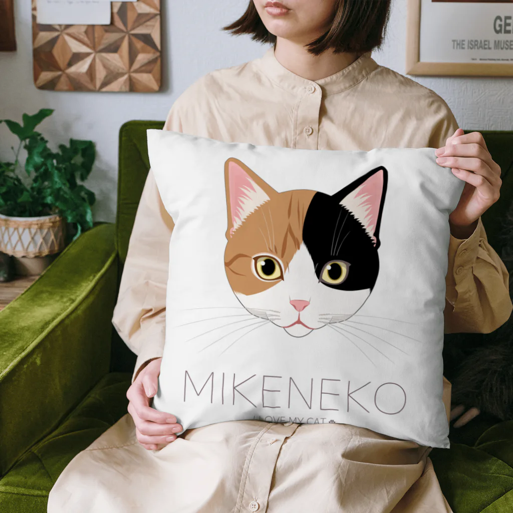 Baby Tigerのねこラブ・三毛猫 Cushion