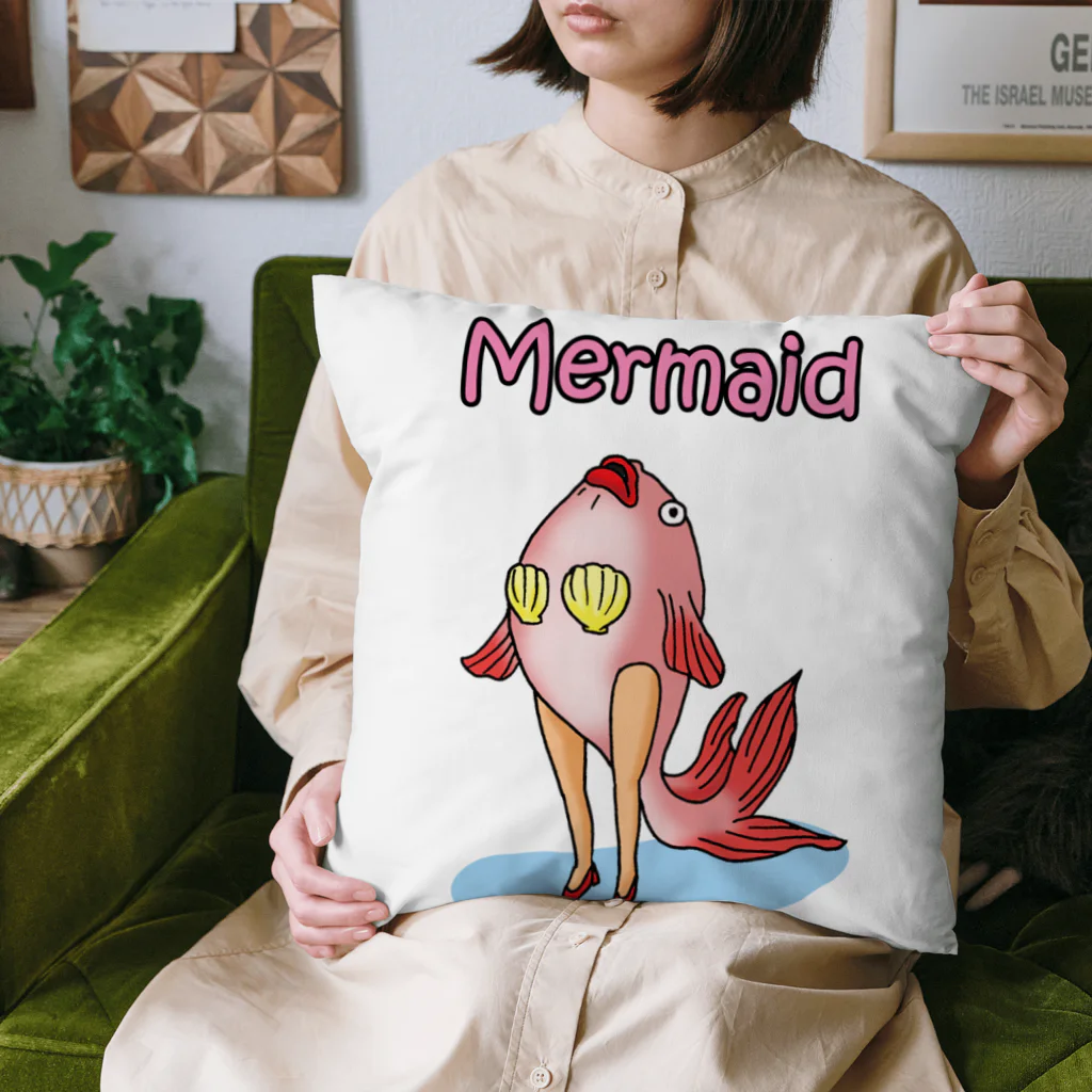 ウッチー組のマーメイド金魚・憂い Cushion