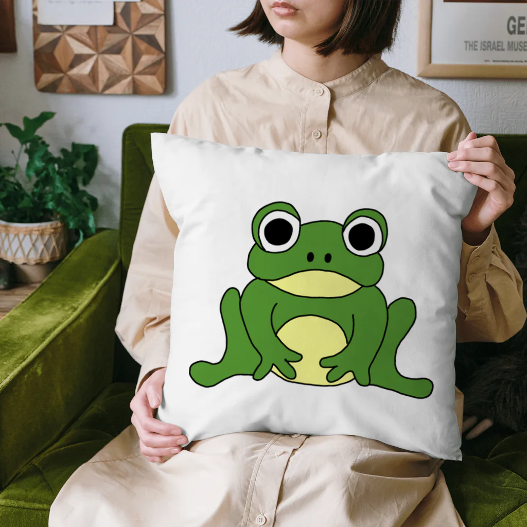 須田ふくろうのカエルくんのアイテム Cushion