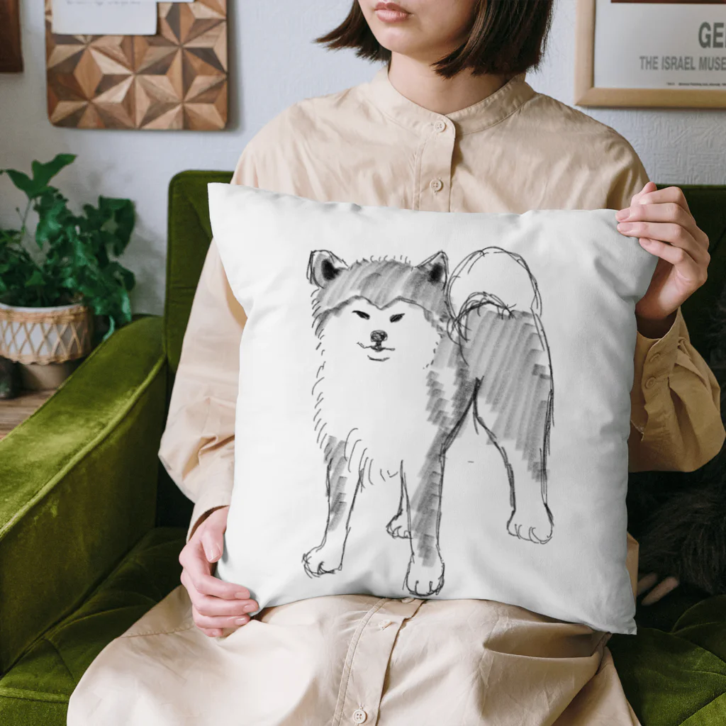 BlumeBellの鉛筆秋田犬 Cushion