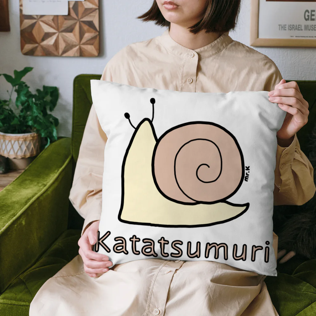 MrKShirtsのKatatsumuri (カタツムリ) 色デザイン クッション