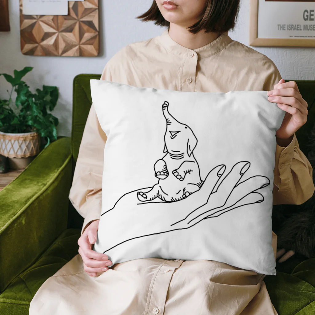 ごっちくんの手のひら象 Cushion