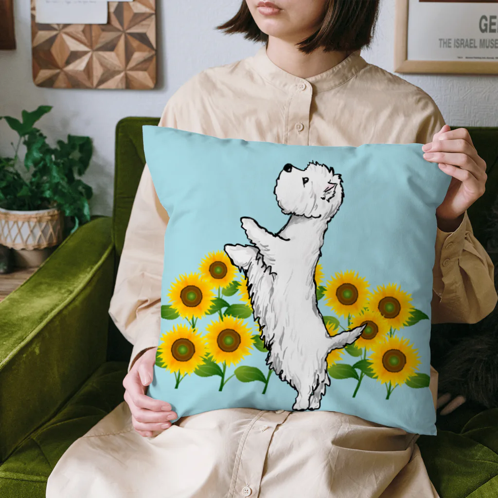 Kizplanning 「Sylph&Devil's」のひまわりウエスティ Cushion