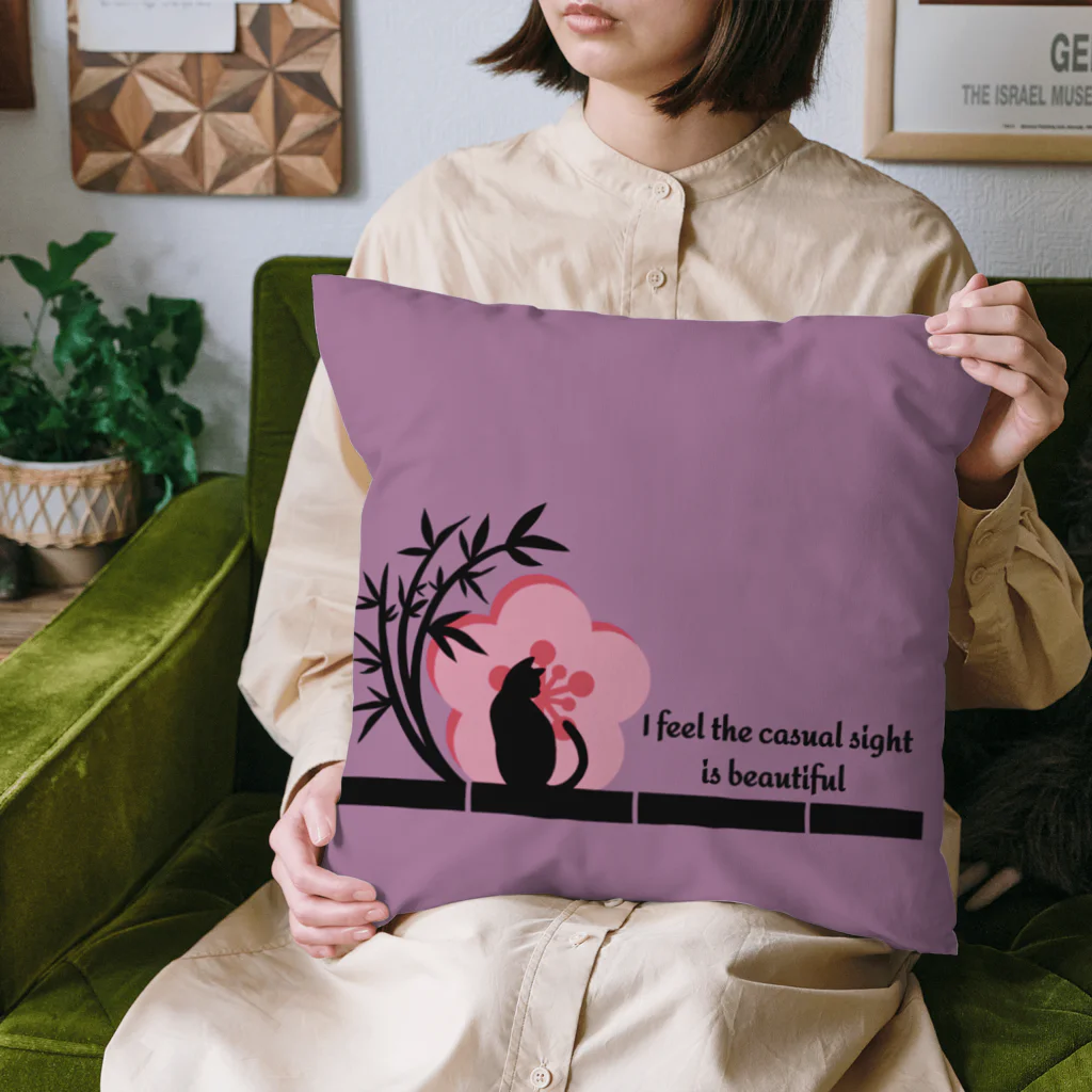 MegSan's free design🌷のWabi-Sabi 紫 Cushion