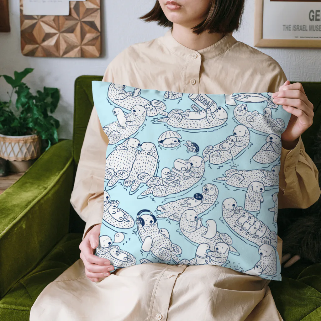 ラッッッコ屋のラッッッコ「間違い探し」 Cushion