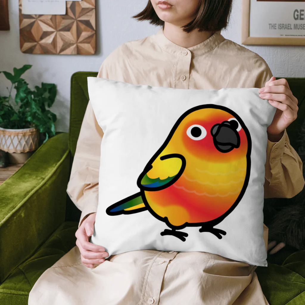 Cody the Lovebirdの（両面）コガネメキシコインコ、ナナイロメキシコインコ　Chubby Bird Cushion