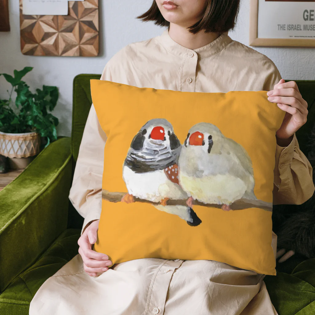 わっふの絵のグッズのくっつきこちらへクッション Cushion