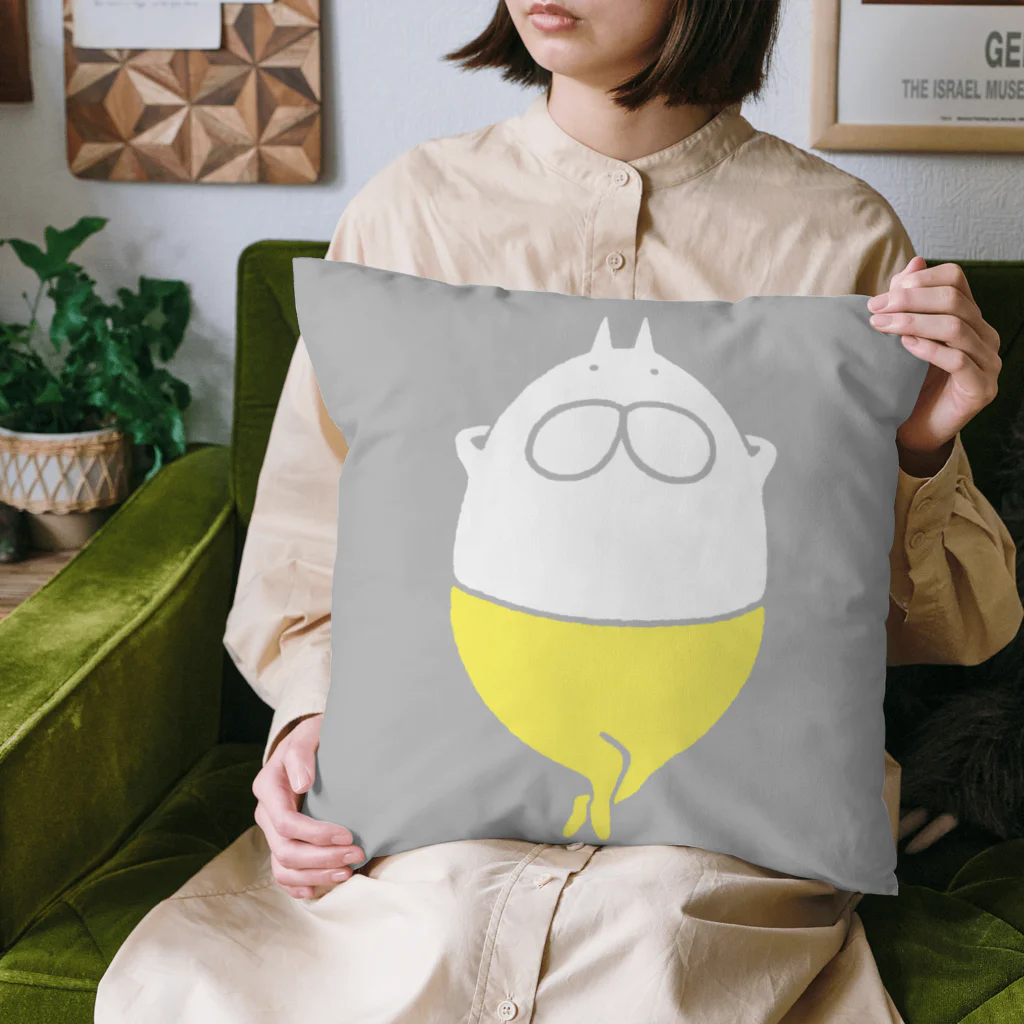 くらきち ONLINE SHOPのねこタイツとリラックス グレー Cushion