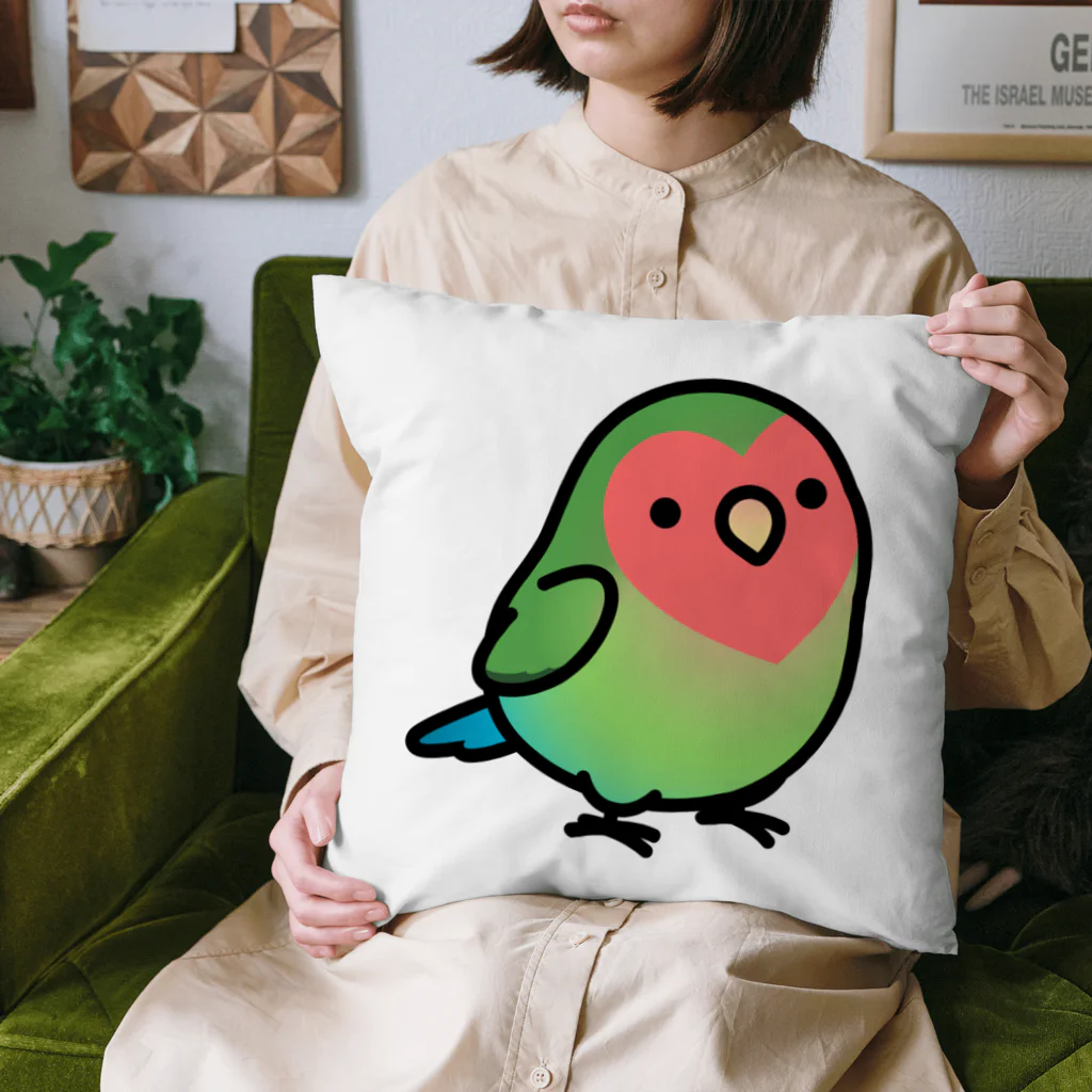 Cody the Lovebirdの（両面）コザクラインコ　Chubby Bird Cushion