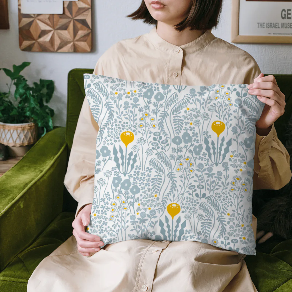 増渕芽久美shopの庭-monotone Cushion