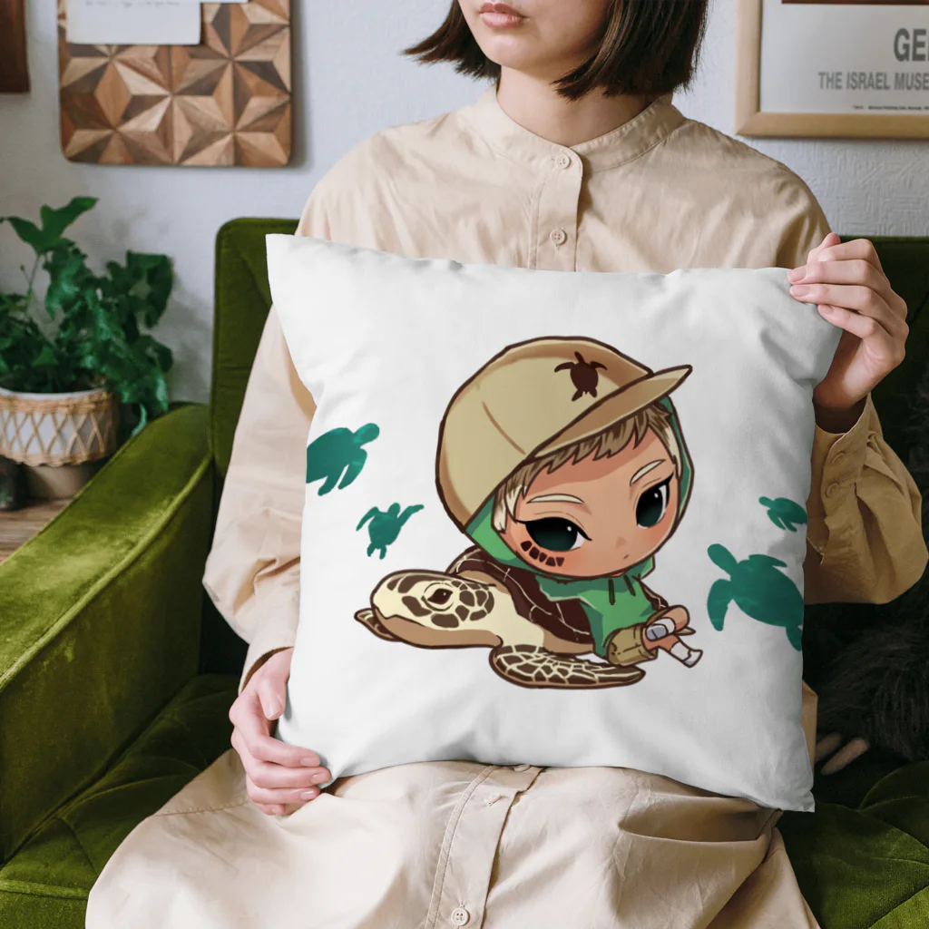 Now Floating...のうみがめ　くん　クッション Cushion