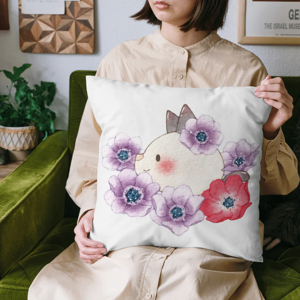 ばすか店のアネモネのことば・紫 Cushion