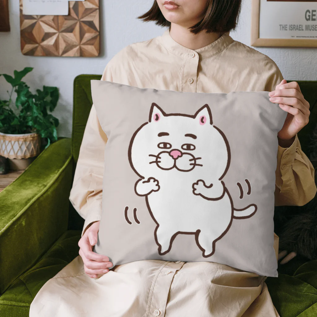 目つきの悪い猫＠いけやけいの踊るにゃんこ Cushion