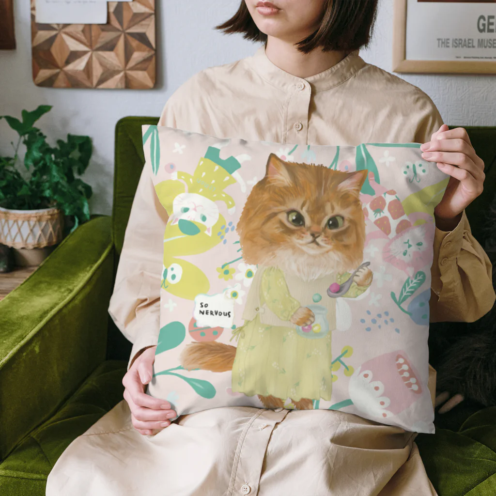 wokasinaiwoの商店街あられ Cushion