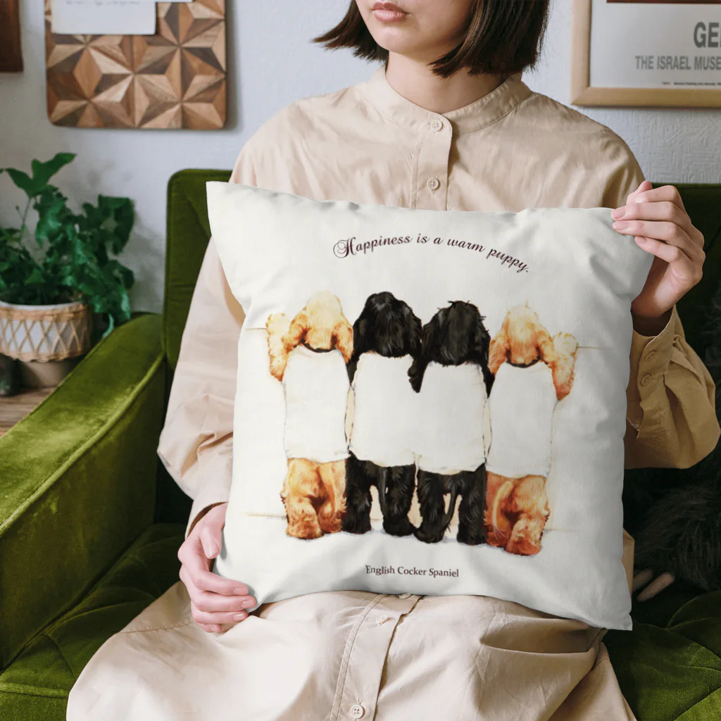 ごまいちのパピコ背中ずらりのクッション Cushion