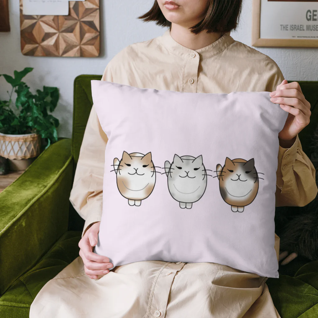 にゃんたまごのかまちょにゃんこ　トリオ Cushion