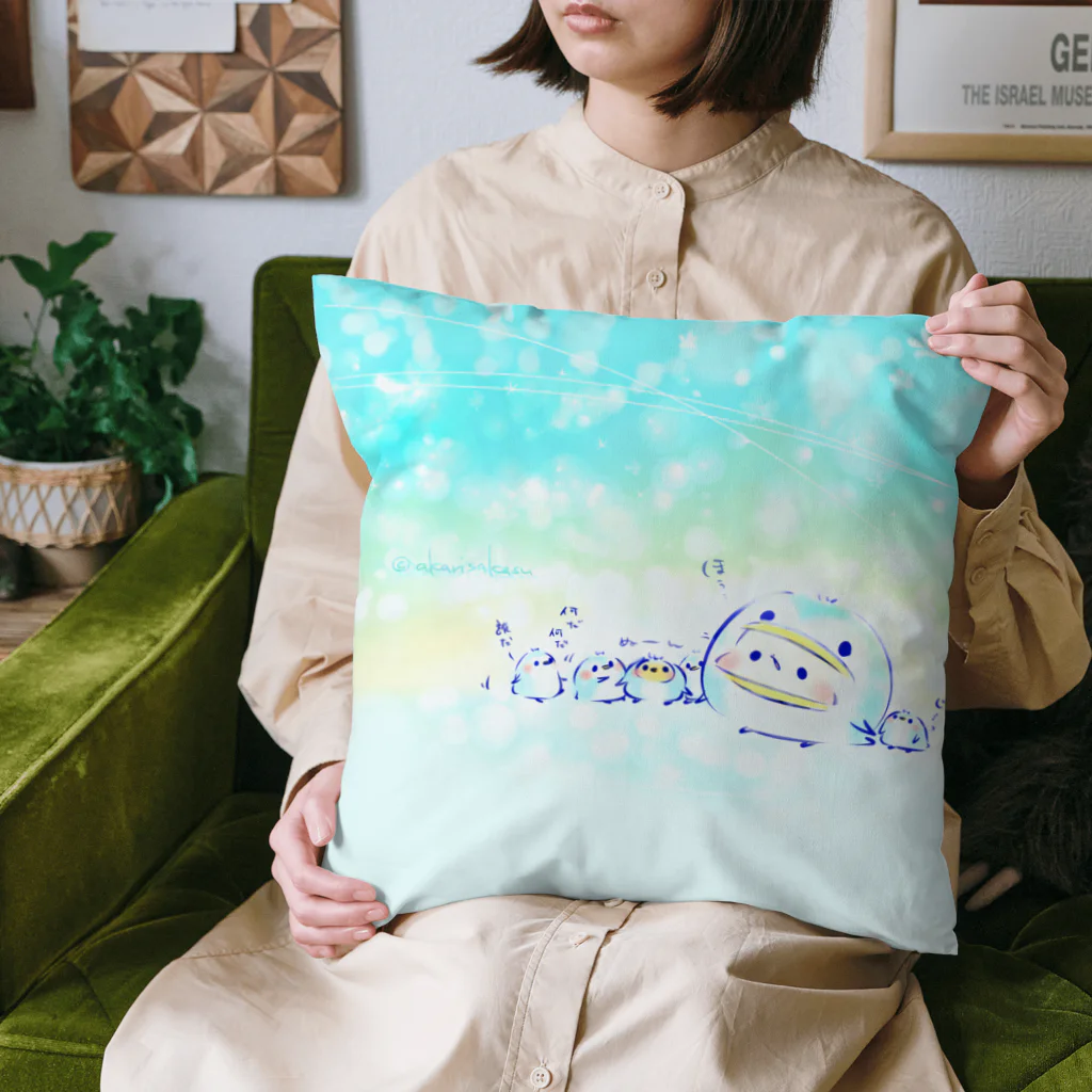 灯さかすのひんやりペンギンましまろう Cushion