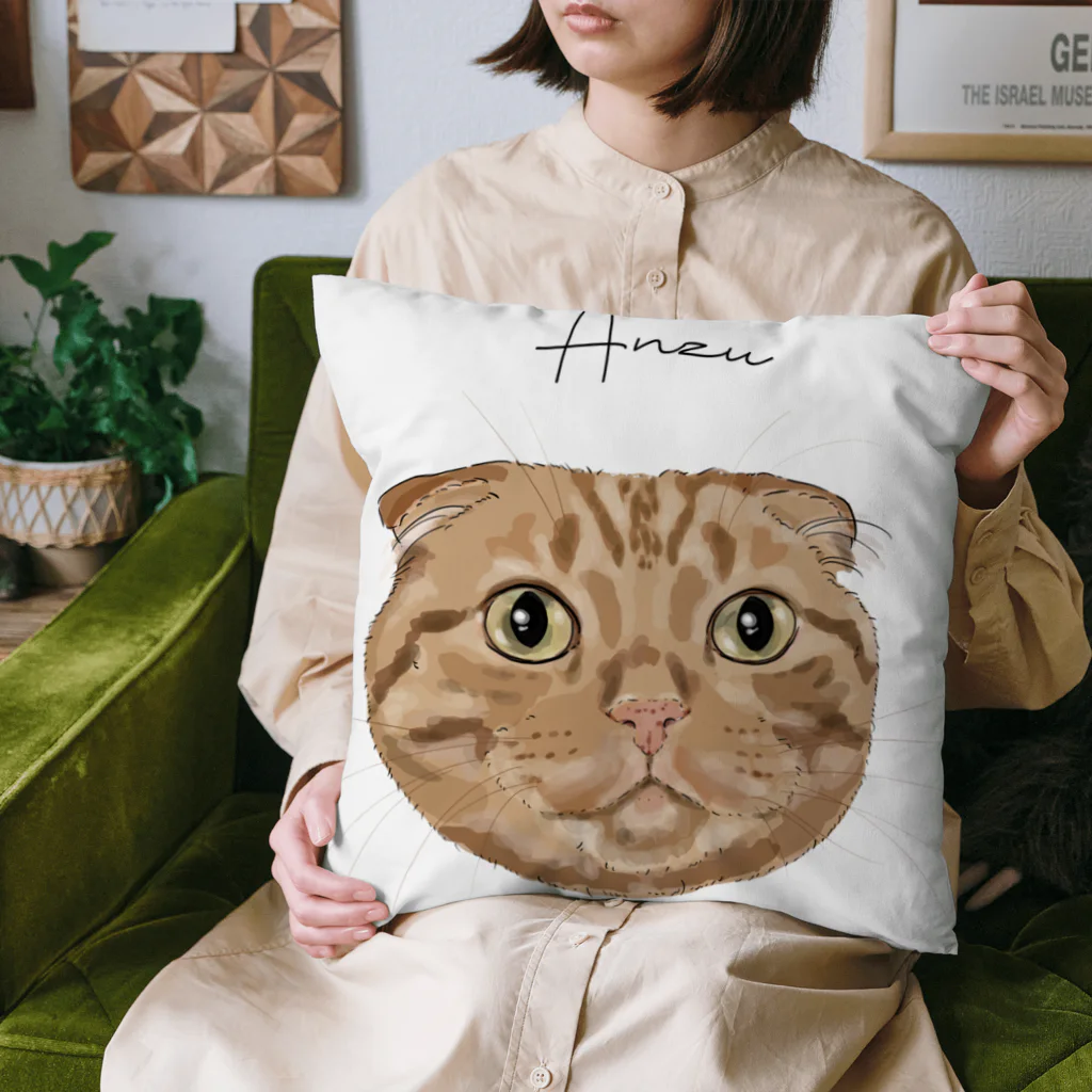 みきぞーん｜保護猫 ミッキー画伯と肉球とおともだちのanzu Cushion