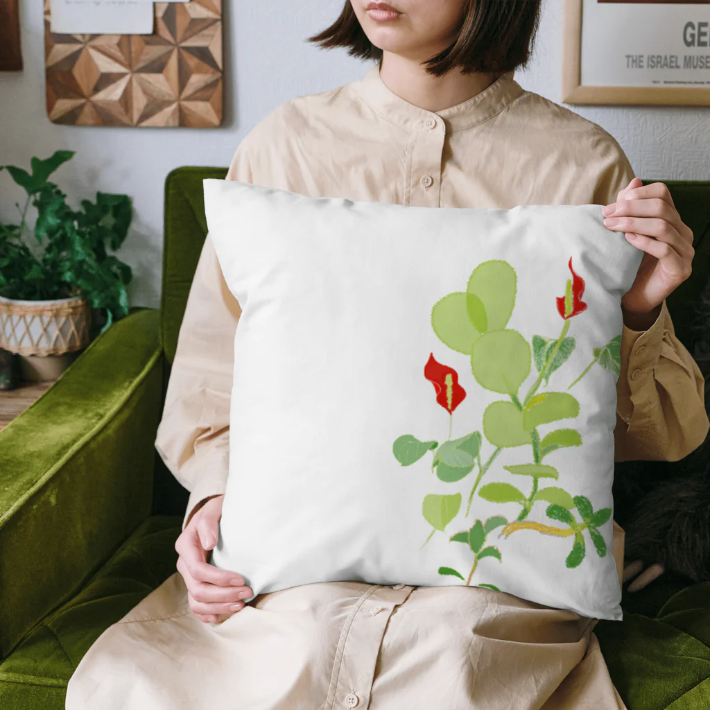 MIJINKOBEの窓辺の緑 Cushion