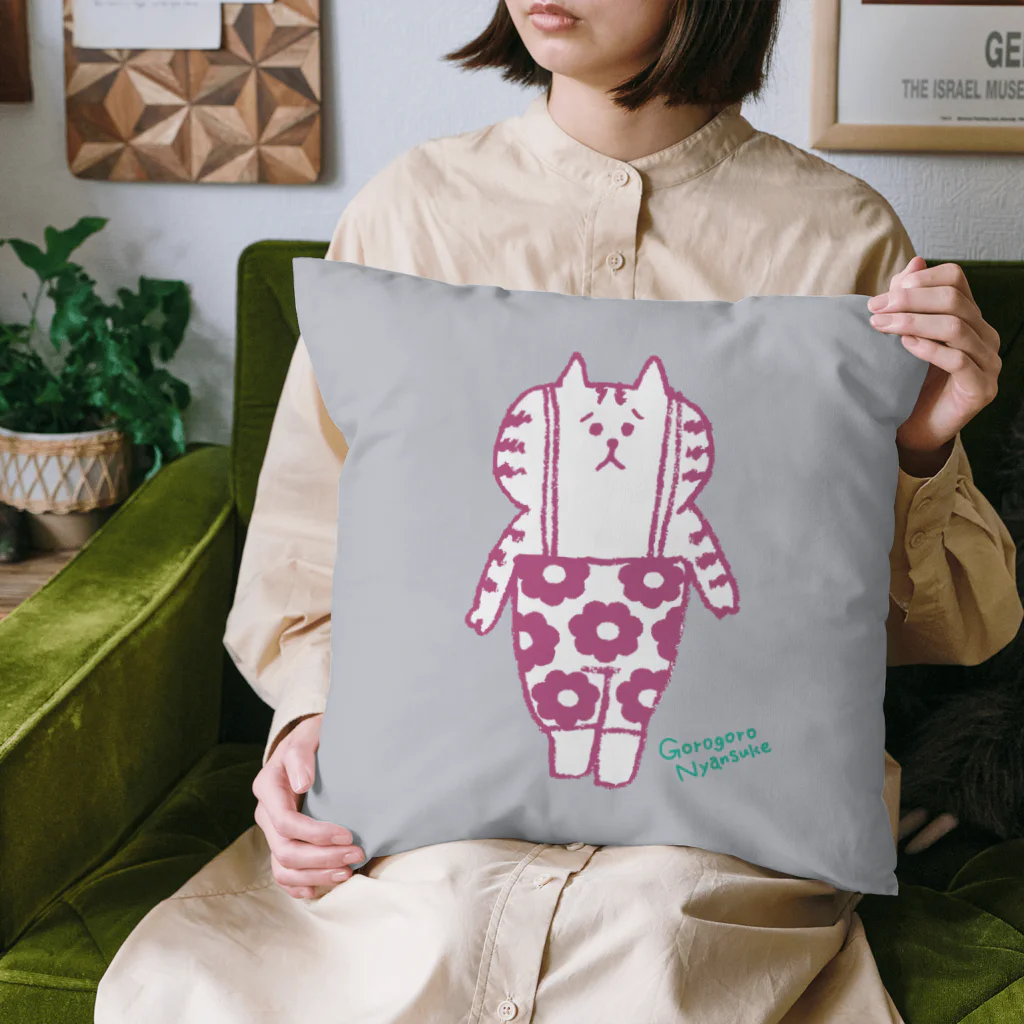 ごろごろにゃんすけの北欧っぽいにゃんすけ Cushion