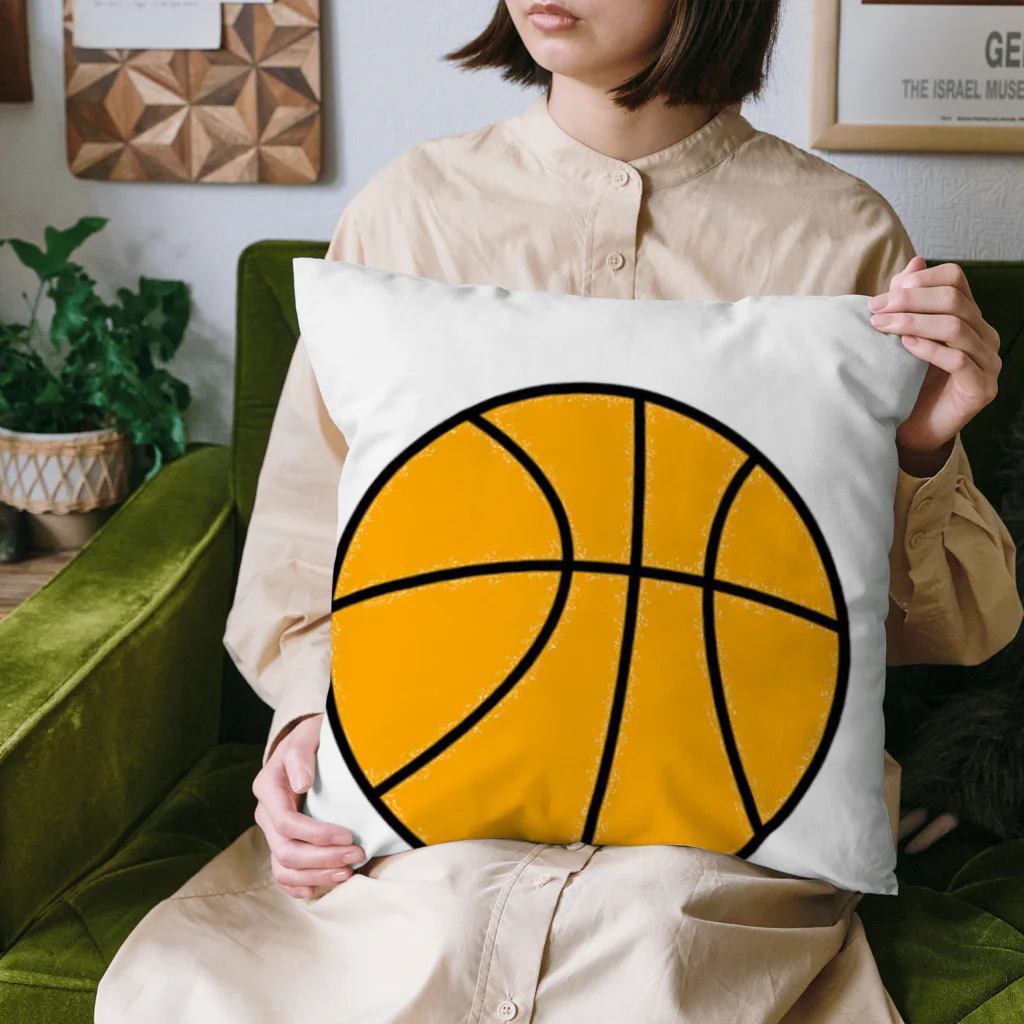 🏀ゆっくりバスケのお店の何となくで描いたバスケットボール Cushion