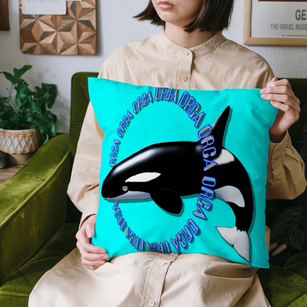 LalaHangeulのORCA シャチ Cushion