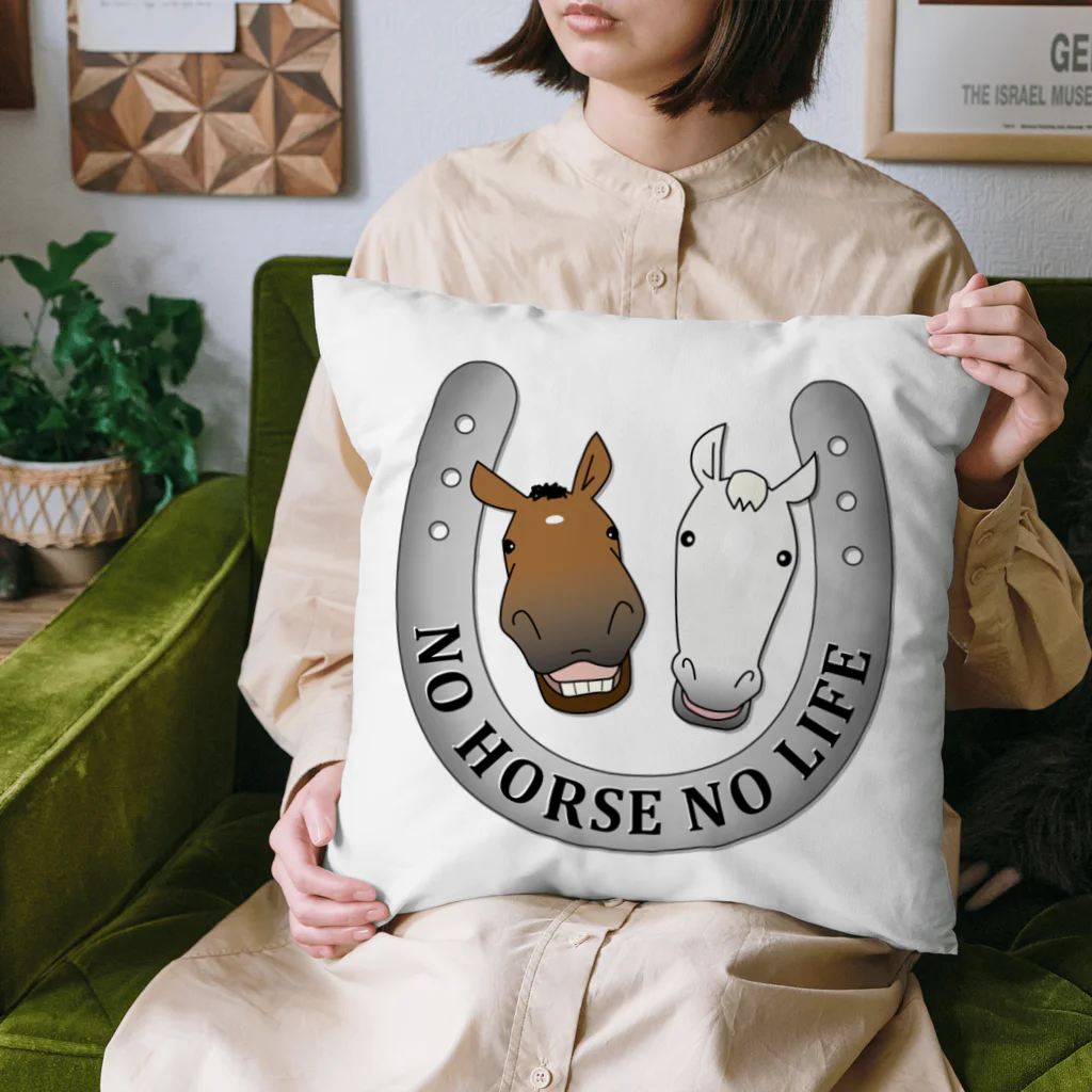 SHOP HAPPY HORSES（馬グッズ）の蹄鉄デザイン（メタル） Cushion